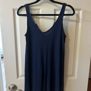 Blue Rain Floral Navy Dress